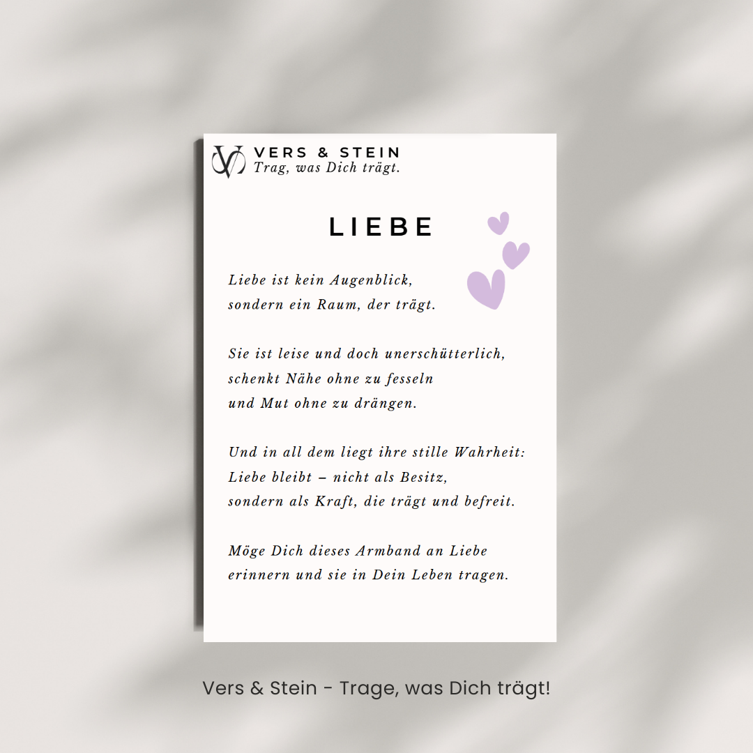 Armband „Liebe“ | Vers&Stein
