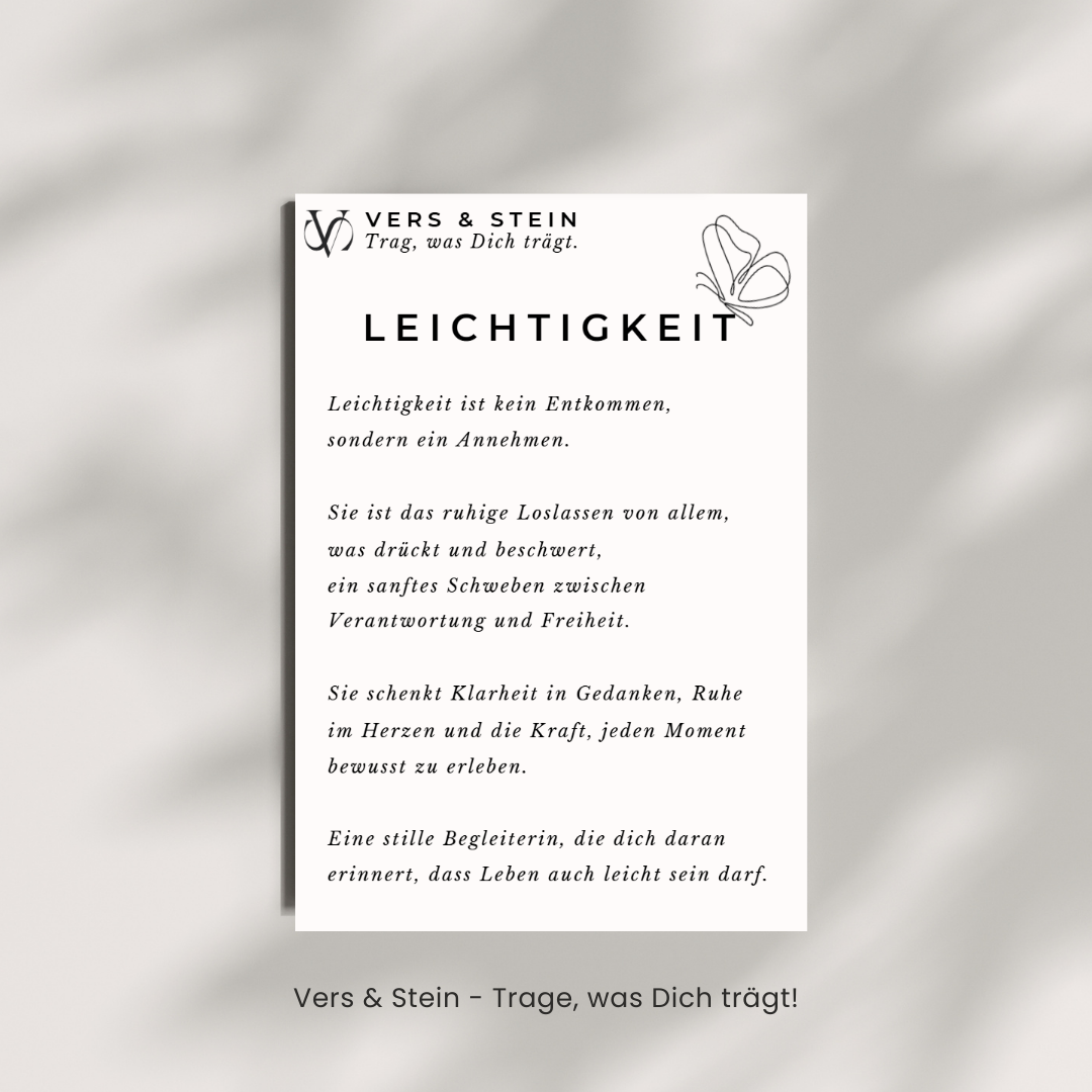 Armband „Leichtigkeit“ - Fliegender Begleiter | Vers&Stein